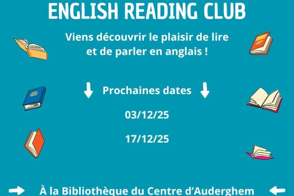 03 et 17/12 : ENGLISH READING CLUB