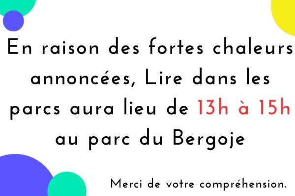 Changement horaire exceptionnel