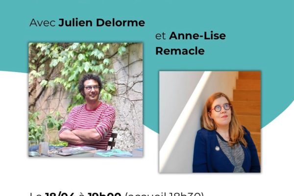 18/04 : Ricocher . Rencontre littéraire avec Julien Delorme et Anne-Lise Remacle
